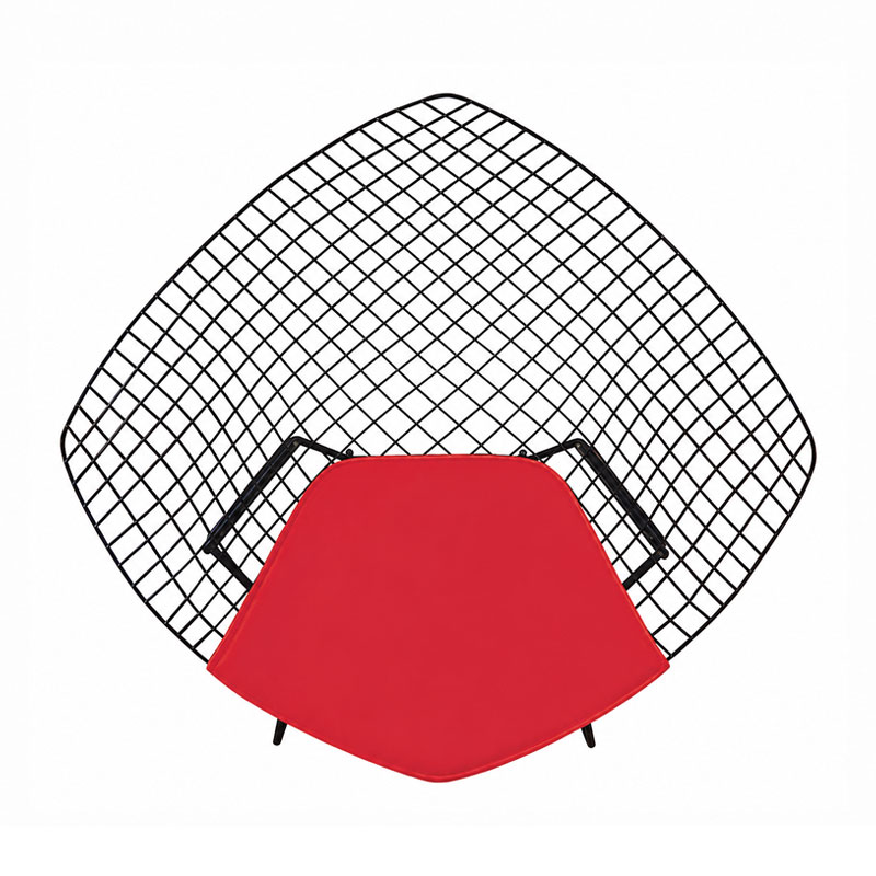 Angers Nantes Paris Bordeaux Rennes Nice Icônes assise Fauteuil coussin Diamant Bertoia Rouge Tonus Knoll Quickship 2