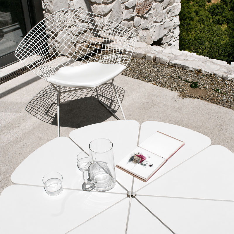 Angers Nantes Paris Bordeaux Rennes Nice Icônes assise Fauteuil coussin Diamant Bertoia Vinyl Blanc Knoll Quickship 2