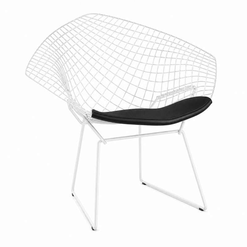 Angers Nantes Paris Bordeaux Rennes Nice Icônes assise Fauteuil coussin Diamant Bertoia Vinyl Noir Knoll Quickship 3