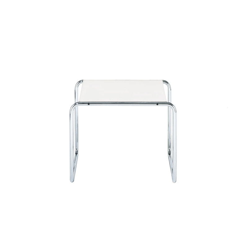 Angers Nantes Paris Bordeaux Rennes Niort Laval Pau Lyon Nice Cannes Icônes Table basse Blanc Laccio 1 Knoll Chrome Quickship Breuer 2