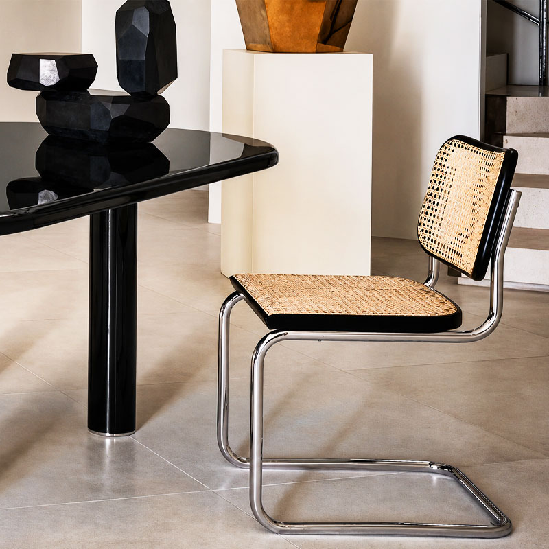 Angers Nantes Paris Bordeaux Rennes Niort Lille Lyon Nice Cannes Icônes Chaise Cannage Cesca Hêtre Noir Knoll Chrome Quickship Breuer 3