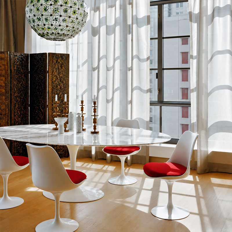 Angers Nantes Paris Bordeaux Rennes Orleans Mans Nice Tours Laval Icônes Chaise Tulip Eero Saarinen Blanc Rouge Knoll Quickship 6
