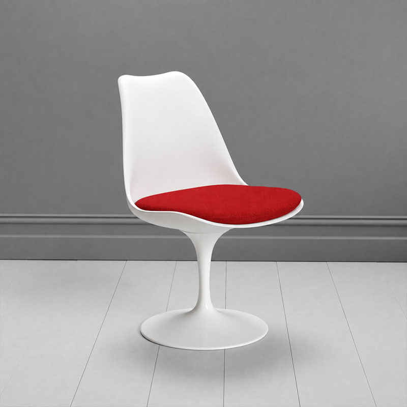 Angers Nantes Paris Bordeaux Rennes Orleans Mans Nice Tours Laval Icônes Chaise Tulip Eero Saarinen Blanc Rouge Knoll Quickship 7