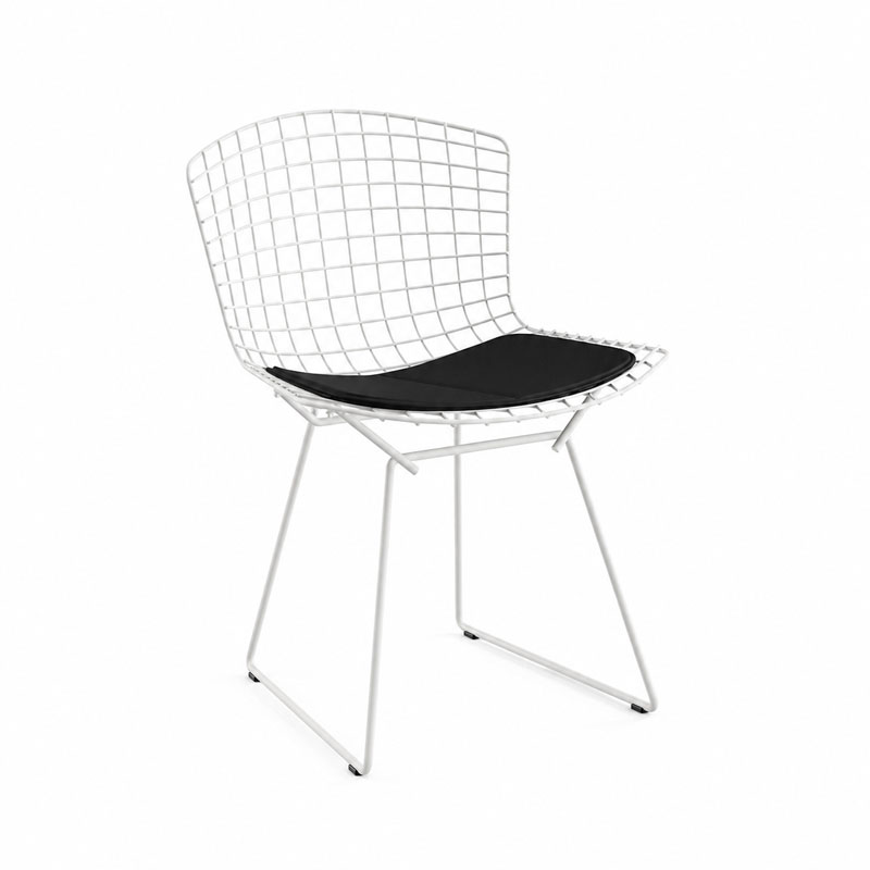 Angers Nantes Paris Bordeaux Rennes Tours Lyon Nice Icônes Galette Coussin Chaise Tabouret Noir Vinyl Knoll Quickship Bertoia 3