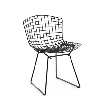 Angers Nantes Paris Bordeaux Rennes Tours Mans LAval Ancenis Icônes chaise Knoll Noir Quickship Harry bertoia Outdoor 1