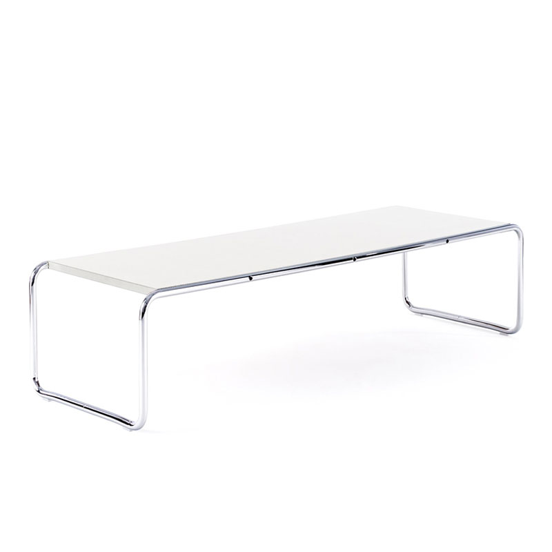 Angers Nantes Paris Bordeaux Rennes Tours Mans Lyon Lille Cannes Icônes Table basseBlanc Laccio 2 Knoll Chrome Quickship Breuer 2