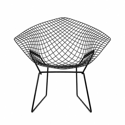 Angers Nantes Paris Bordeaux Rennes Tours Mans Lyon Lille Nice Icônes Fauteuil Diamant Knoll Noir Quickship Bertoia Outdoor 1