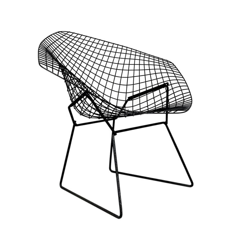 Angers Nantes Paris Bordeaux Rennes Tours Mans Lyon Lille Nice Icônes Fauteuil Diamant Knoll Noir Quickship Bertoia Outdoor 3