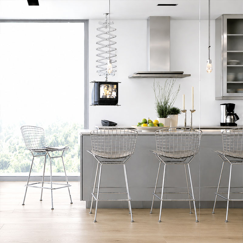 Angers Nantes Paris Bordeaux Rennes Tours Mans Lyon Orleans Nice Icônes Tabouret Bar Knoll Chrome Quickship Harry Bertoia 6