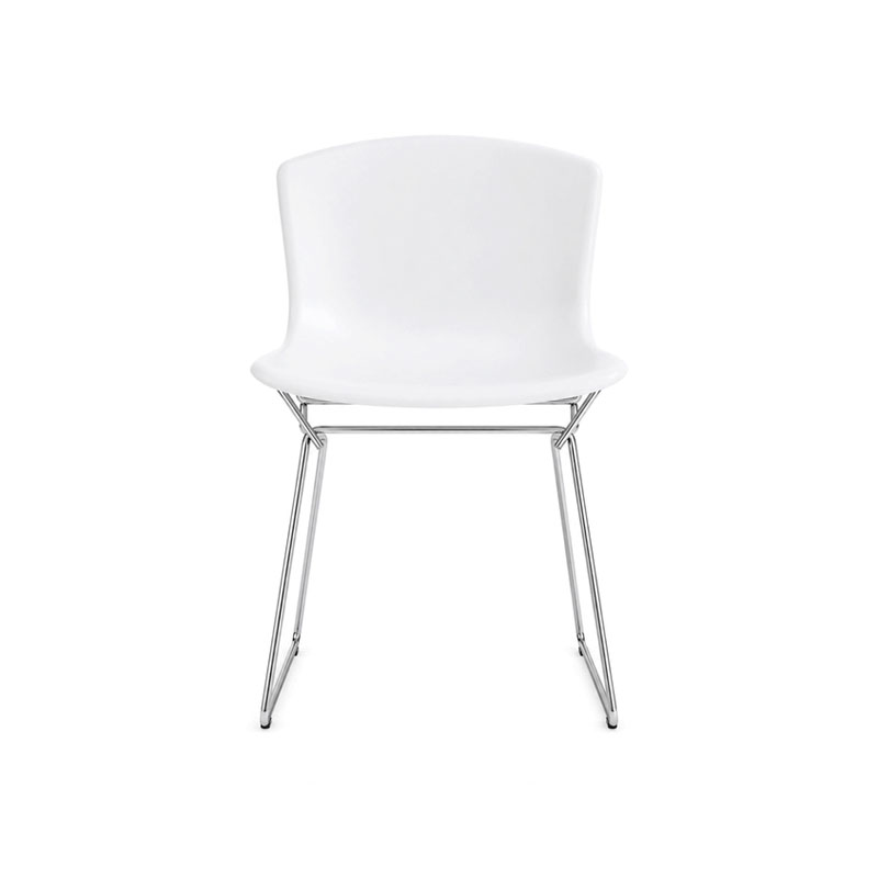 Angers Nantes Paris Bordeaux Rennes Tours Mans Poitiers Icônes chaise Knoll chrome blanc Quickship Harry Bertoia 4