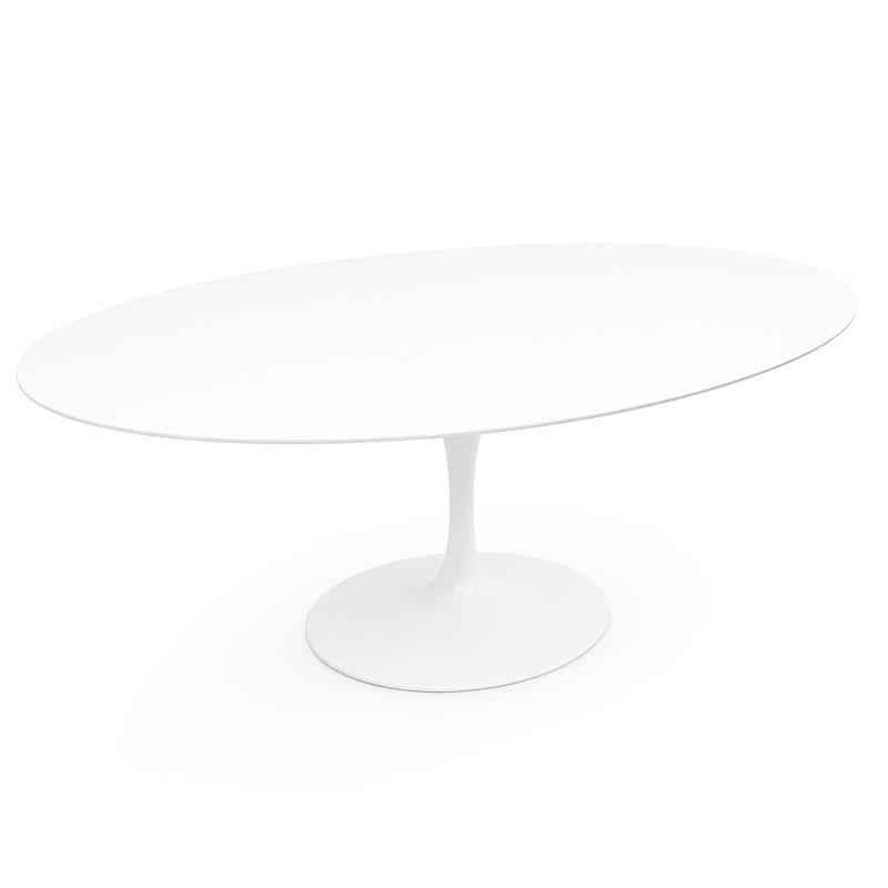 Angers Nantes Paris Calvi Bordeaux Rennes Rochelle Nice Icônes table Saarinen Ovale 198 Knoll Stratifié Blanc Quickship 1