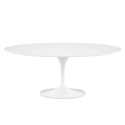 Angers Nantes Paris Calvi Bordeaux Rennes Rochelle Nice Icônes table Saarinen Ovale 198 Knoll Stratifié Blanc Quickship 8