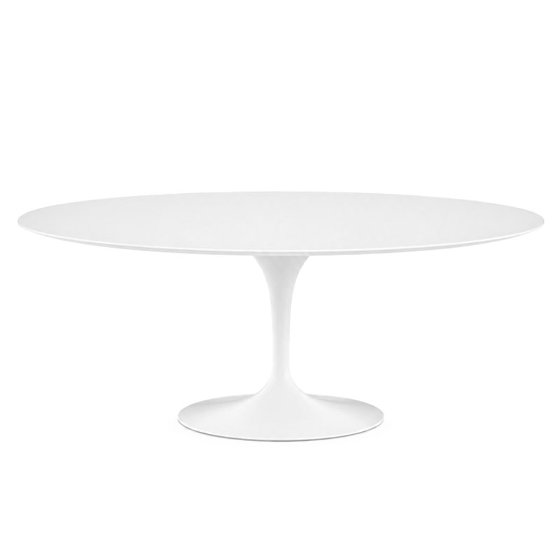 Angers Nantes Paris Calvi Bordeaux Rennes Rochelle Nice Icônes table Saarinen Ovale 198 Knoll Stratifié Blanc Quickship 8