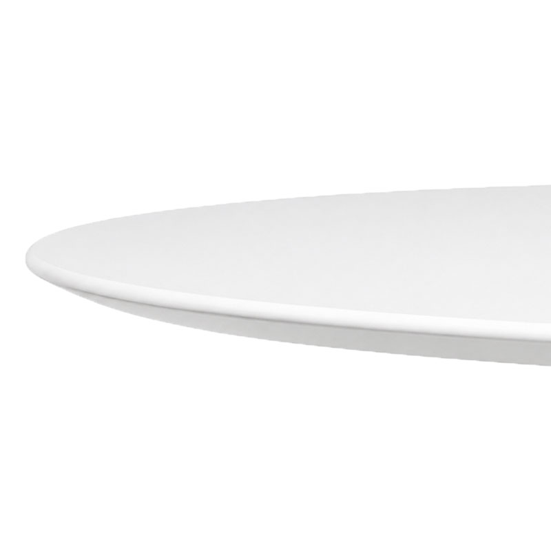 Angers Nantes Paris Calvi Cannes Rennes Sarzeau Biarritz Icônes table Saarinen Ovale 244 Knoll Stratifié Blanc Quickship