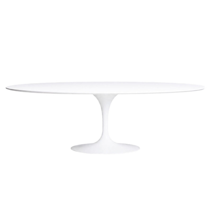 Angers Nantes Paris Cannes Rennes Sarzeau Biarritz Icônes table Saarinen Ovale 244 Knoll Stratifié Blanc Quickship 2