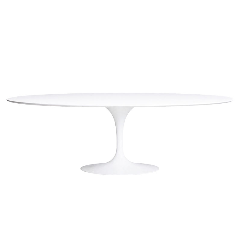Angers Nantes Paris Cannes Rennes Sarzeau Biarritz Icônes table Saarinen Ovale 244 Knoll Stratifié Blanc Quickship 2