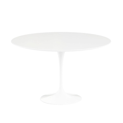 Angers Nantes Paris Lille Caen Bordeaux Rennes Sarzeau Lyon Icônes table repas Saarinen Ø120 Knoll Stratifié Blanc Quickship 1