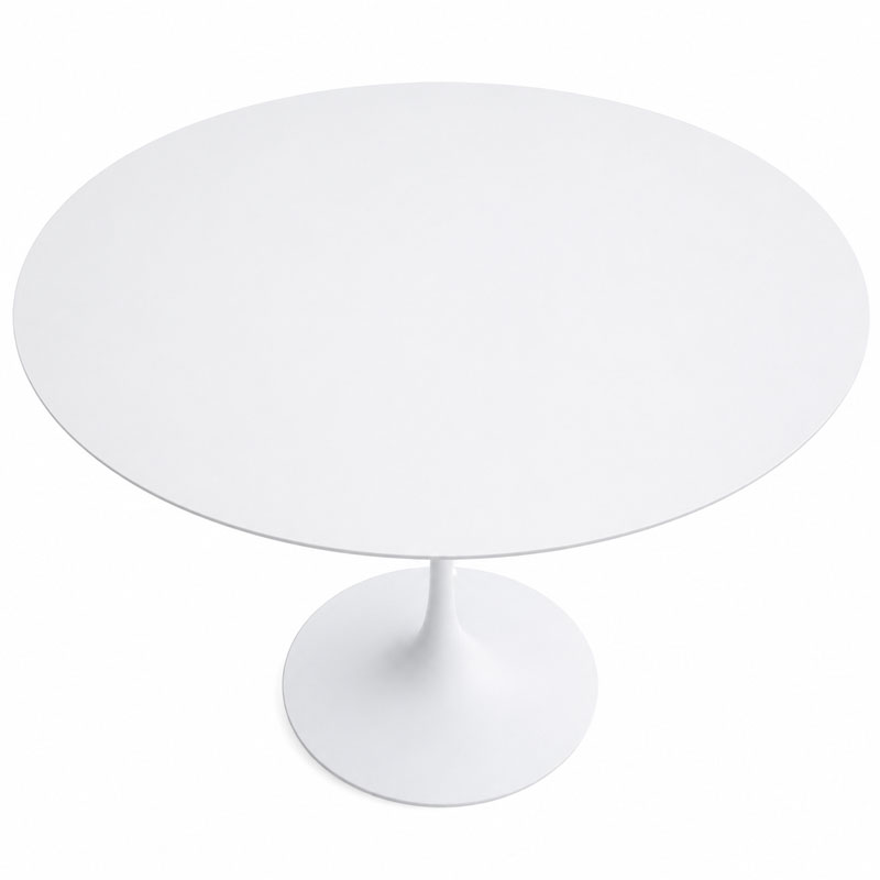 Angers Nantes Paris Lille Caen Bordeaux Rennes Sarzeau Lyon Icônes table repas Saarinen Ø120 Knoll Stratifié Blanc Quickship 4