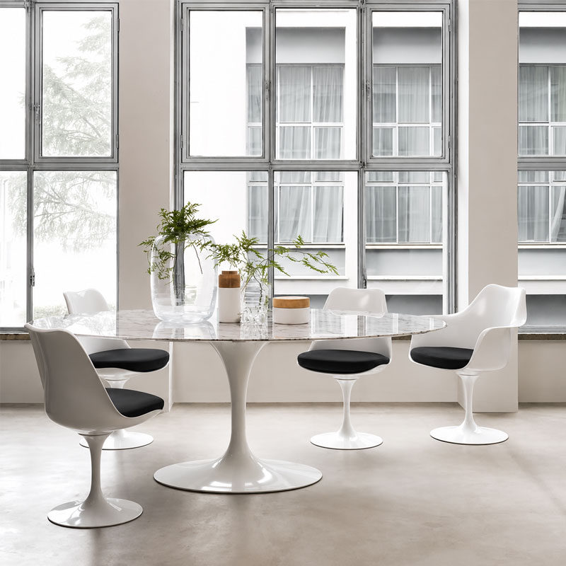 Angers Nantes Paris Poitiers Arcachon Tours Nice Niort Baule Lyon Lille Icônes Chaise Tulip Eero Saarinen Blanc Noir Knoll Quickship 4