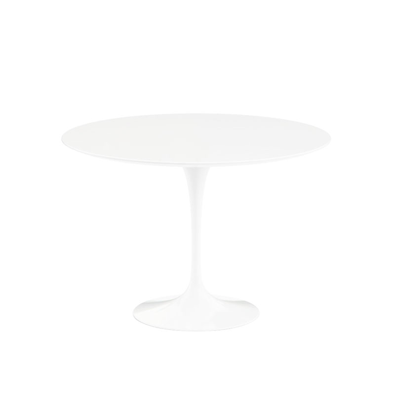 Angers Nantes Paris Rennes Baule Bordeaux Rennes Tours Lyon Icônes table repas Saarinen Ø107 Knoll Stratifié Blanc Quickship 1