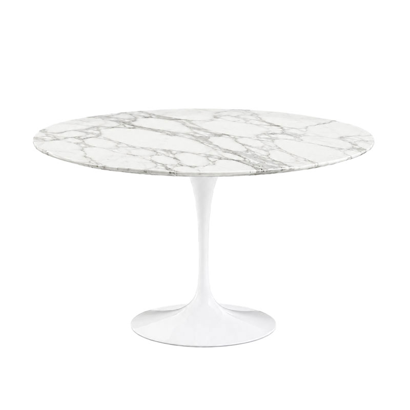 Angers Nantes Paris Tours Bordeaux Rennes Laval Tours Icônes Table repas Saarinen Ø120 Knoll marbre Arabescato Quickship 0