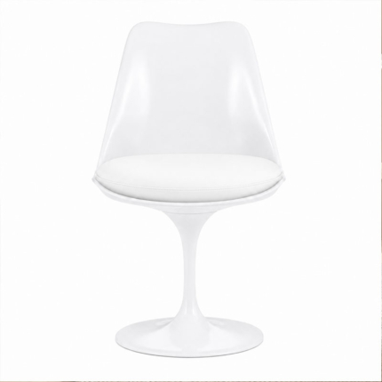 Angers Nantes Paris rennes Arcachon Tours Nice Niort Baule Ancenis Icônes Chaise Tulip Eero Saarinen Blanc Vinyl Blanc Knoll Quickship