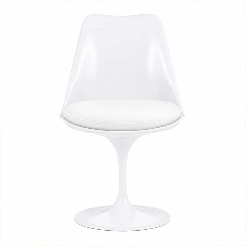 Angers Nantes Paris rennes Arcachon Tours Nice Niort Baule Ancenis Icônes Chaise Tulip Eero Saarinen Blanc Vinyl Blanc Knoll Quickship