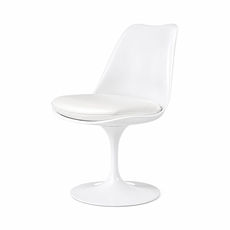 Angers Nantes Paris rennes Arcachon Tours Nice Niort Baule Ancenis Icônes Chaise Tulip Eero Saarinen Blanc Vinyl Blanc Knoll Quickship 4