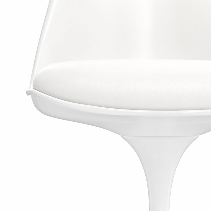 Angers Nantes Paris rennes Arcachon Tours Nice Niort Baule Ancenis Icônes Chaise Tulip Eero Saarinen Blanc Vinyl Blanc Knoll Quickship 5