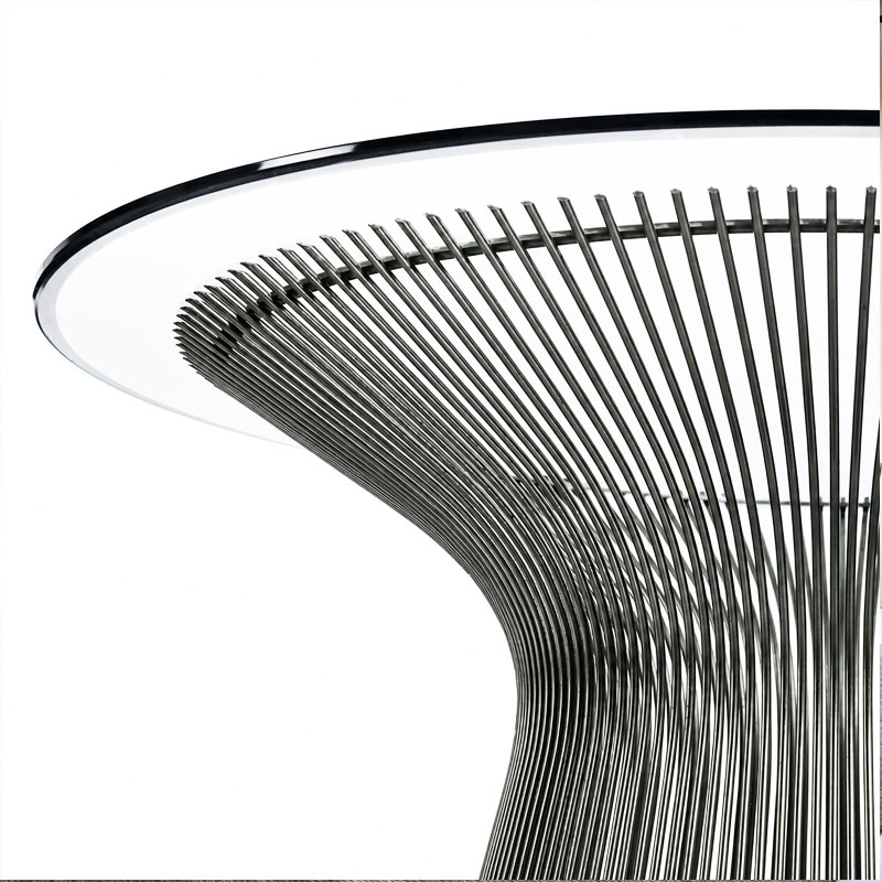Angers Nice Paris Bordeaux Rennes Laval Tours Lyon Icônes table Basse Knoll Platner Nickel Chrome Quickship 91,5 Warren 6
