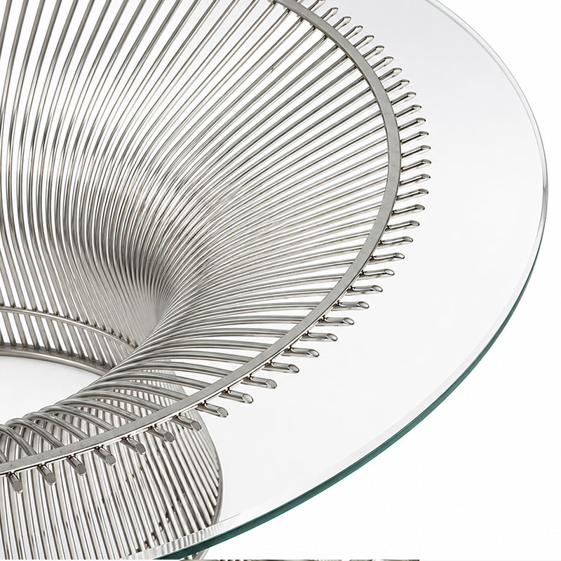 Angers Nice Paris Bordeaux Rennes Laval Tours Lyon Icônes table Basse Knoll Platner Nickel Chrome Quickship 91,5 Warren 9