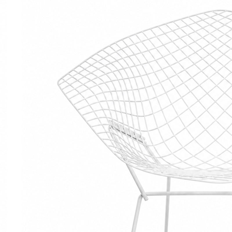 Angers Paris Pornichet Biarritz Sarzeau Touquet Menton Nice Icônes Fauteuil Lyon Diamant Knoll  Quickship Harry Bertoia Outdoor 3