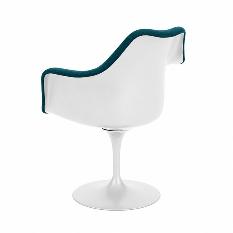 Knoll Fauteuil Tulip Blanc Coque Rembouré Vert Pivotant Eero Saarinen Icônes Angers Nantes Tours Paris Bordeaux Rennes 3