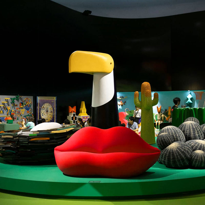 Gufram Bocca Canapé Rouge Bouche Dali STUDIO 65 Design Icônes Paris Lyon Nantes Rennes Tours Lille Bordeaux Nice 3