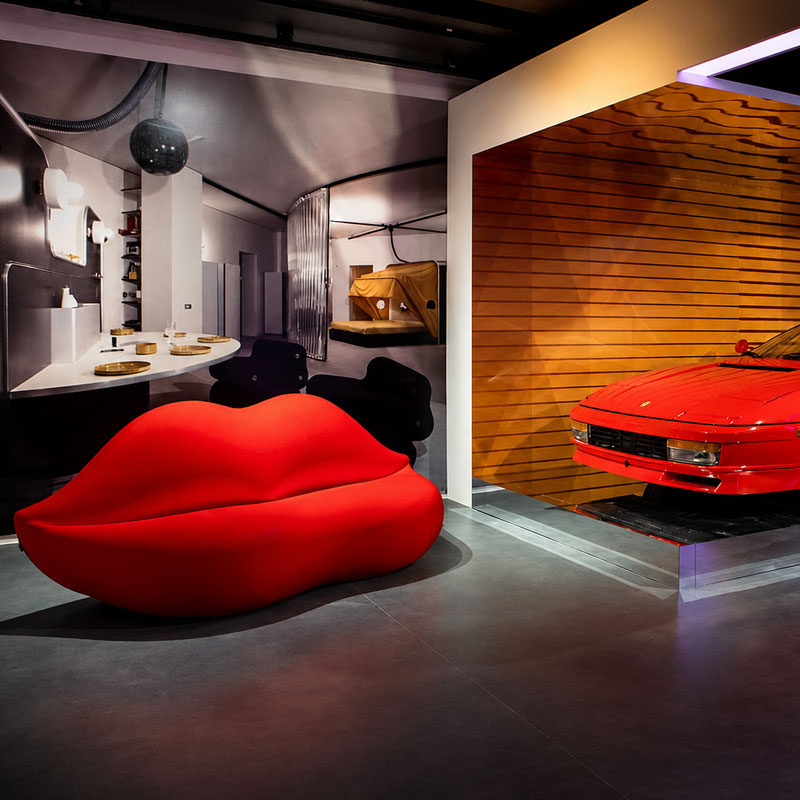Gufram Bocca Canapé Rouge Bouche Dali STUDIO 65 Design Icônes Paris Lyon Nantes Rennes Tours Lille Bordeaux Nice 4
