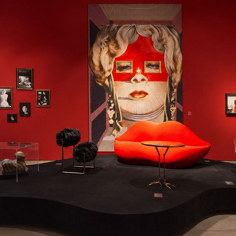 Gufram Bocca Canapé Rouge Bouche Dali STUDIO 65 Design Icônes Paris Lyon Nantes Rennes Tours Lille Bordeaux Nice 5