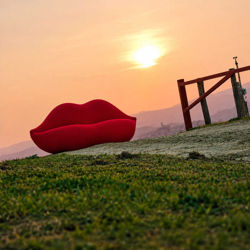 Gufram Bocca Canapé Rouge Bouche Dali STUDIO 65 Design Icônes Paris Lyon Nantes Rennes Tours Lille Bordeaux Nice 8