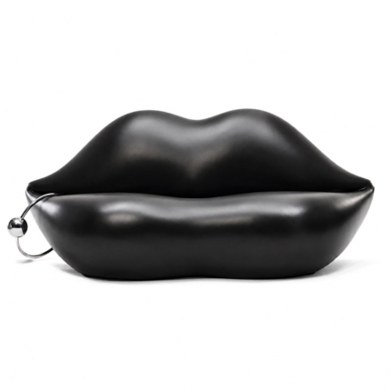 Gufram Bocca Canapé Noir Bouche Dali Percing STUDIO 65 Design Icônes Paris Lyon Nantes Rennes Tours Lille Bordeaux Nice Marseille 3