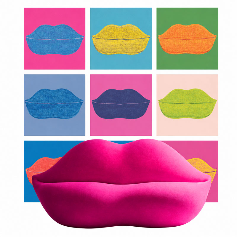 Gufram Bocca Canapé Rose Pink Lady Bouche Dali STUDIO 65 Design Icônes Paris Lyon Nantes Rennes Tours Lille Bordeaux Nice 4