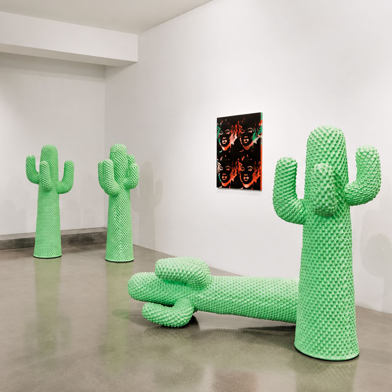 Gufram Cactus Porte Manteau sculpture Vert Mousse Drocco Mello Icônes Paris Lyon Nantes Rennes Tours Lille Bordeaux Nice 11