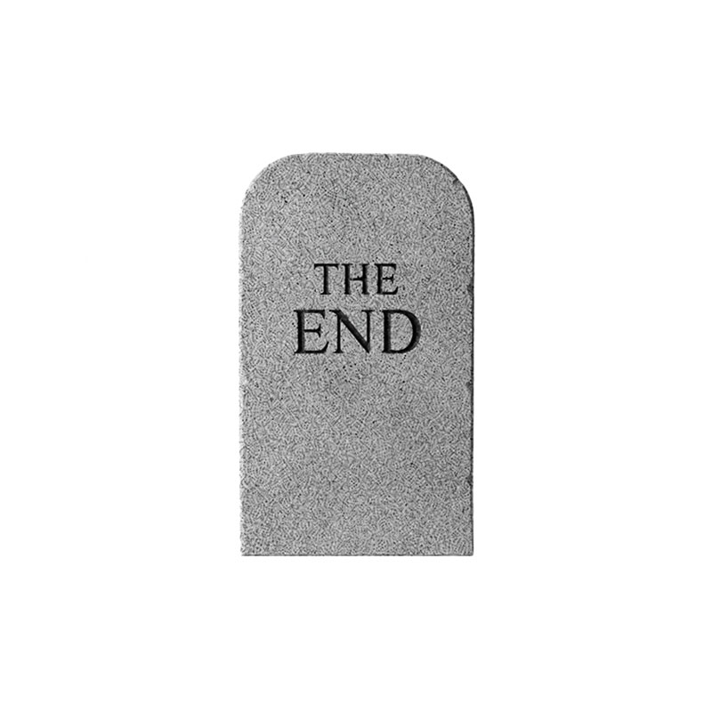 Gufram The End Tabouret Sculpture Gris Pierre Tombale Mousse Cattelan Pierpaolo Design Icônes Paris Lyon Nantes Rennes Tours Lille Bordeaux Nice 3