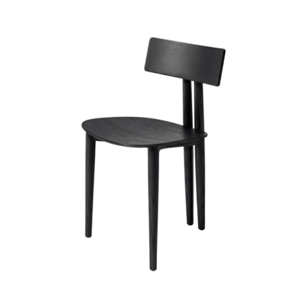 Zanotta Chaise Binata Bois Noir Cuir dimensions Brogliato Traverso Icônes Angers Nantes Paris Bordeaux Tours Mans Rennes Lyon Marseille 1