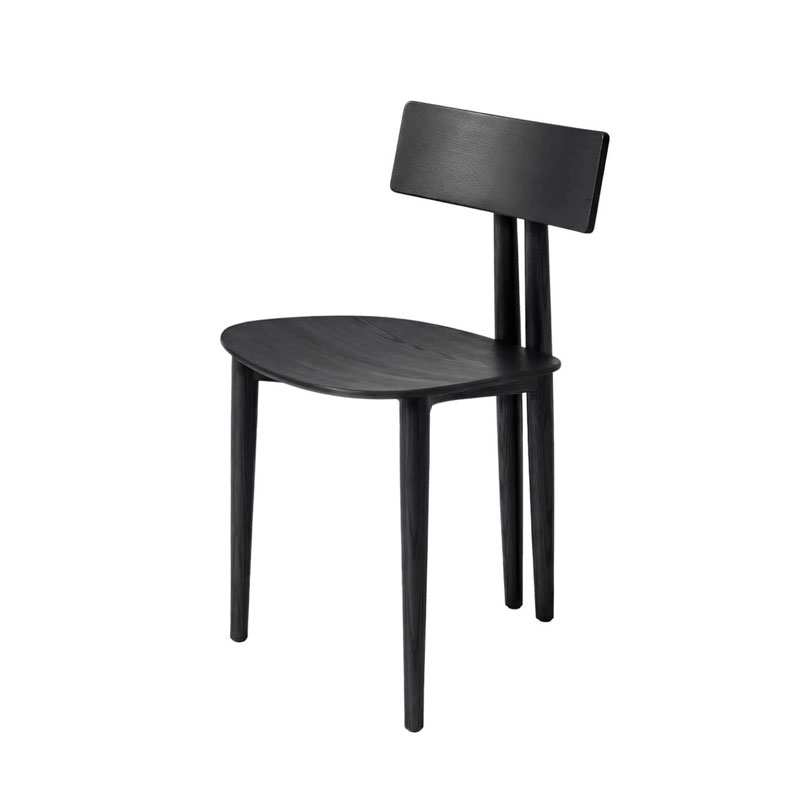 Zanotta Chaise Binata Bois Noir Cuir dimensions Brogliato Traverso Icônes Angers Nantes Paris Bordeaux Tours Mans Rennes Lyon Marseille 1
