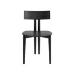 Zanotta Chaise Binata Bois Noir Cuir dimensions Brogliato Traverso Icônes Angers Nantes Paris Bordeaux Tours Mans Rennes Lyon Marseille 2