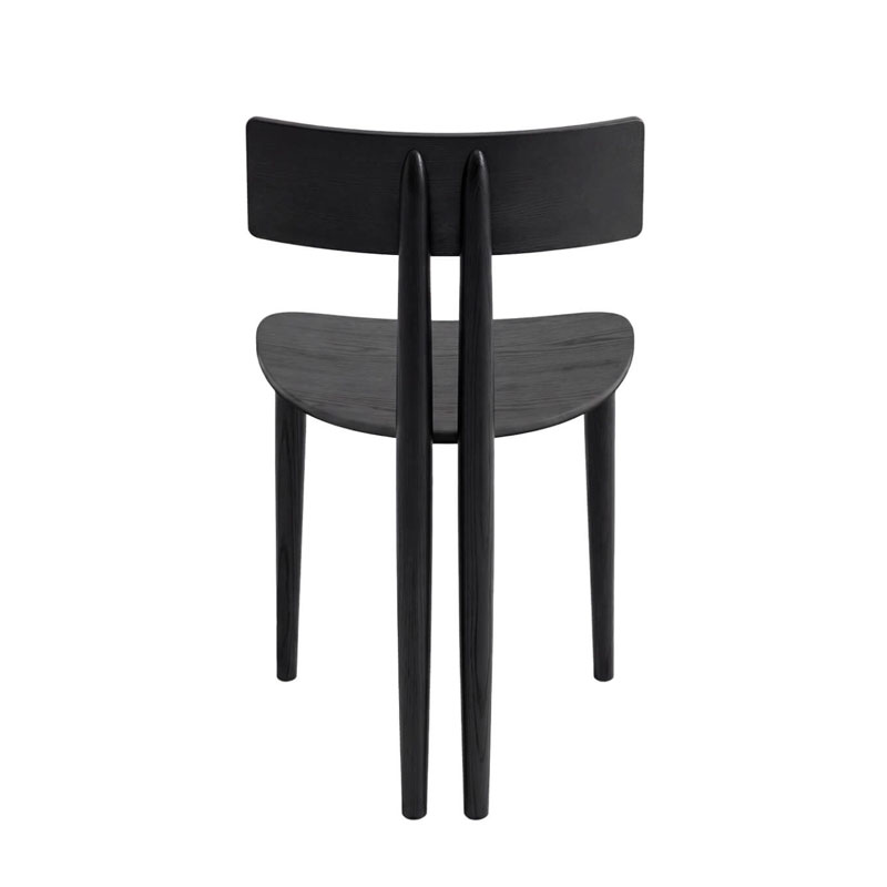 Zanotta Chaise Binata Bois Noir Cuir dimensions Brogliato Traverso Icônes Angers Nantes Paris Bordeaux Tours Mans Rennes Lyon Marseille 3