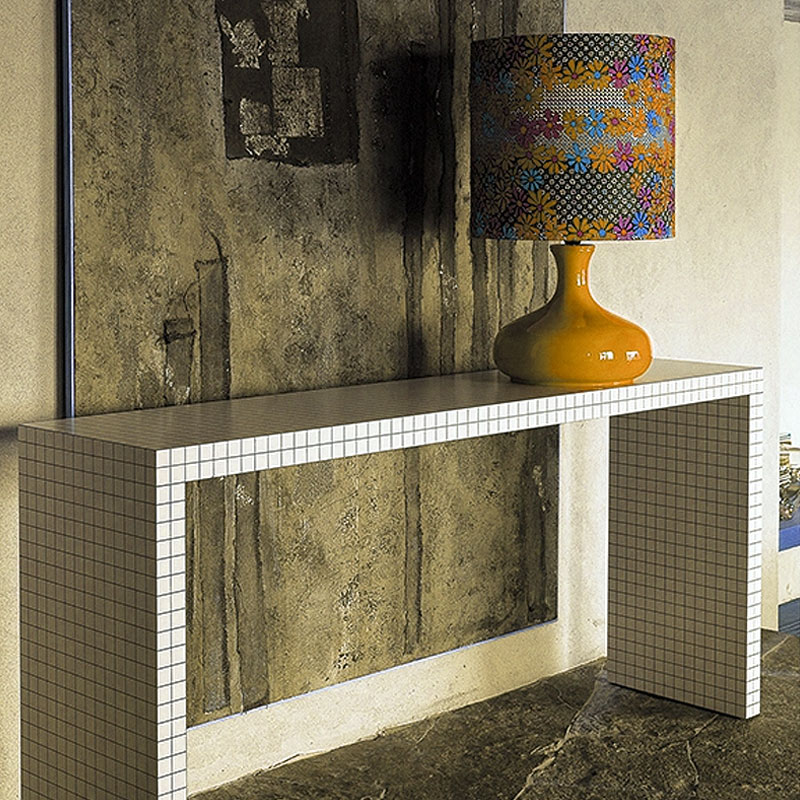 Zanotta Console Quaderna Blanc Noir quadrillage Superstudio Icônes Angers Nantes Paris Bordeaux Nice Tours Mans Rennes 1