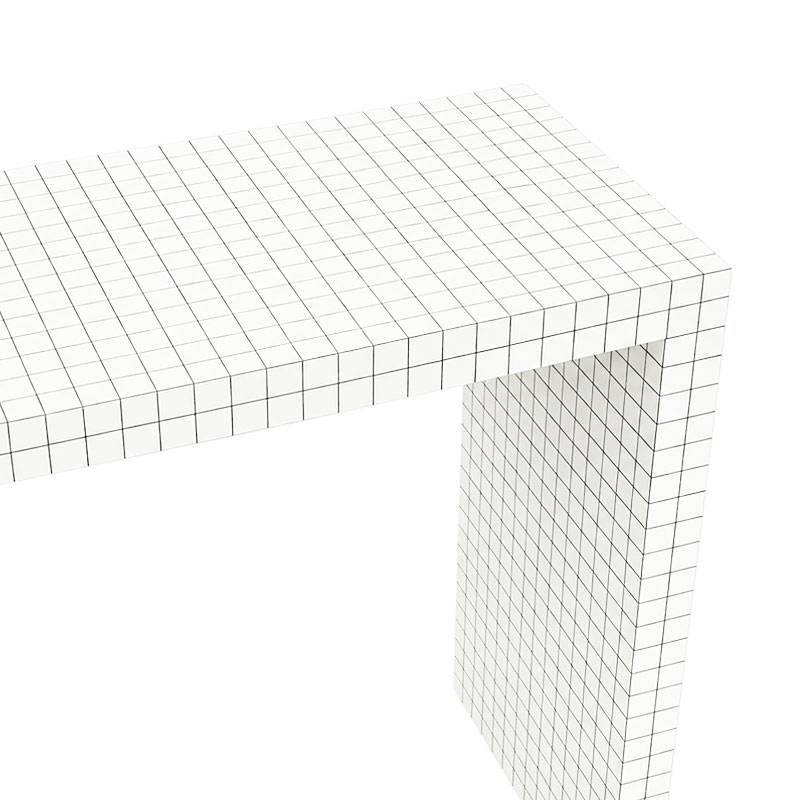 Zanotta Console Quaderna Blanc Noir quadrillage Superstudio Icônes Angers Nantes Paris Bordeaux Nice Tours Mans Rennes 11