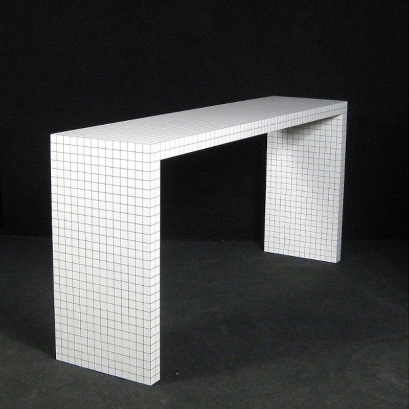 Zanotta Console Quaderna Blanc Noir quadrillage Superstudio Icônes Angers Nantes Paris Bordeaux Nice Tours Mans Rennes 4
