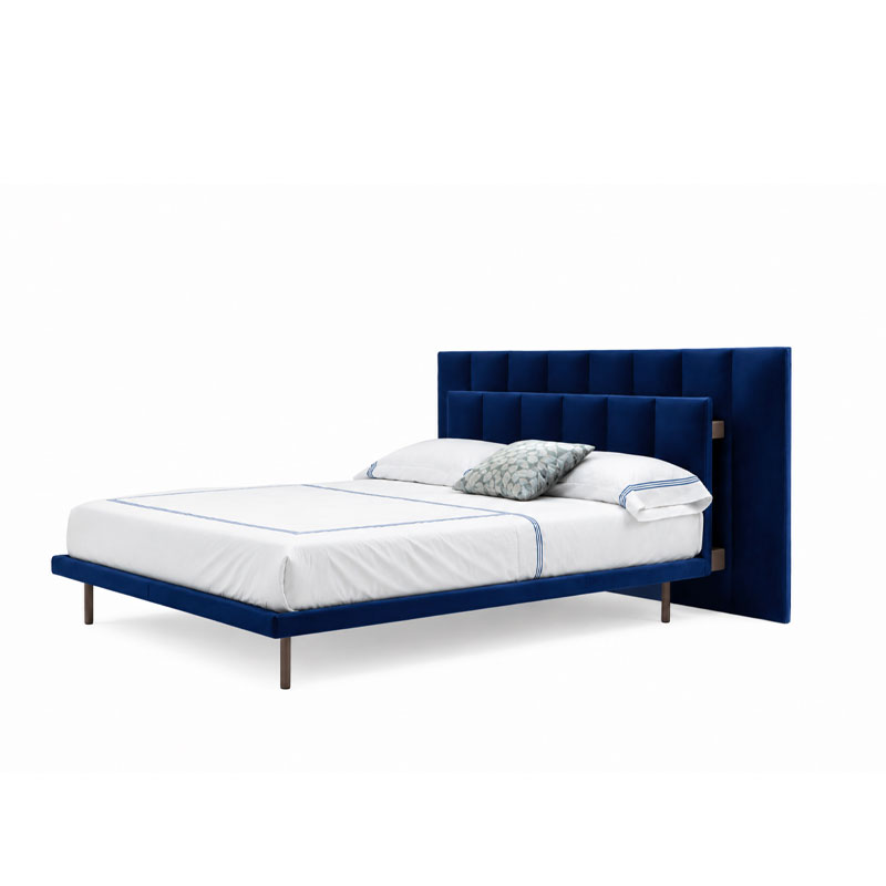 Zanotta Lit Grandala Tissu Cuir rangement Chevet 160x200 Gabriele Rosa Icônes Angers Nantes Paris Bordeaux Tours Mans Rennes Lyon Orleans 2