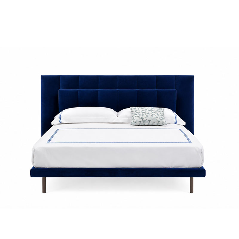Zanotta Lit Grandala Tissu Cuir rangement Chevet 160x200 Gabriele Rosa Icônes Angers Nantes Paris Bordeaux Tours Mans Rennes Lyon Orleans 4